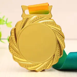 Haute qualité or argent Bronze 3D en alliage de Zinc personnalisé compétition de tir sportif médaille ruban personnalisé