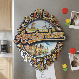Imanes Personalizados de Recuerdo con Diseño de <span class=keywords><strong>Amsterdam</strong></span>, Impresión en Lámina de 3 Capas - Product Image 6