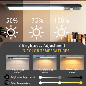 Way بوصة mAh تحت الخزانة ضوء LED 52 قابلة لإعادة الشحن مغناطيسي قابل للضبط مع <span class=keywords><strong>3</strong></span> ألوان - Product Image 3
