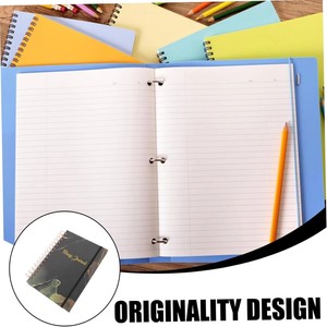 Cuaderno Espiral Profesional para Fitness, 6.49'x8.46', Libro de Registro de Entrenamientos con Diseño de Mármol, Planificador de Gimnasio con Banda Elástica para Hombres y Mujeres - Product Image 5