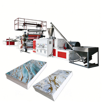 Machine à fabriquer des panneaux en PVC marbré UV, machine à fabriquer des feuilles de PVC