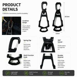 Guantes de Seguridad de Plástico POM SCQP con Clip Antipérdida, Hebilla de Sujeción Antideslizante para Construcción, Gancho para Sujetar Guantes - Product Image 1