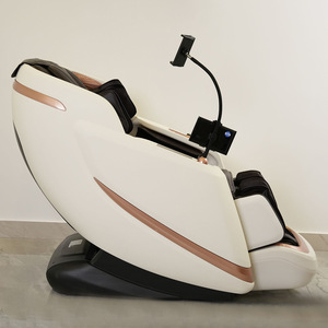 Fauteuil de massage à gravité zéro SL Rail, massage complet du corps avec massage du cou, des épaules, du dos, de la taille, des jambes et des pieds, utilisation à domicile, beige, blanc, marron, noir - Product Image 3