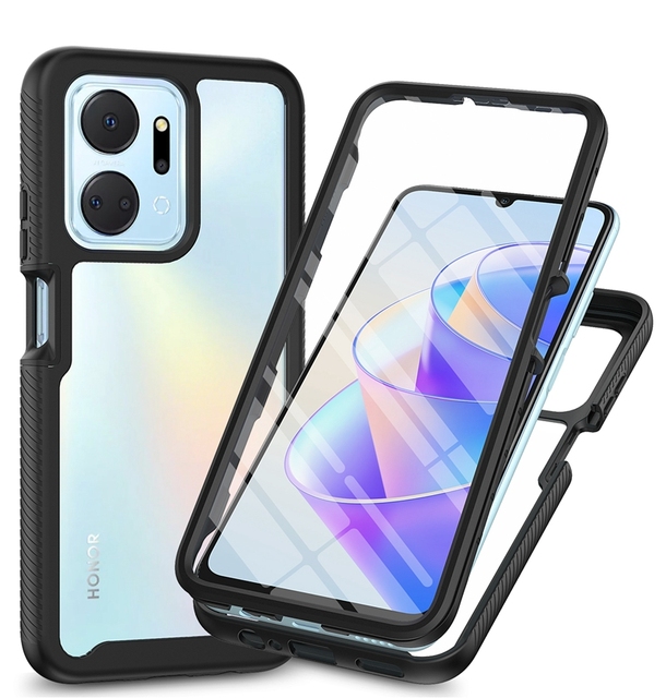 Screen Protector Full Heavy Duty Protection Shockproof Anti-Scratched Rugged Case for Huawei  Honor X7A Cover