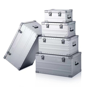 Exhibition flight case Outdoor Aluminum Trunk Cargo Box Car Traveling Camping Adventure Storage Case