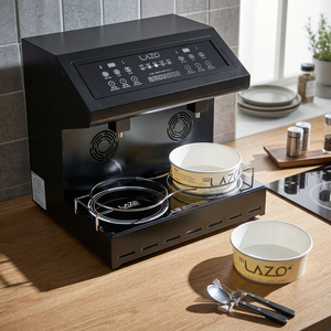 Olla Eléctrica de Vidrio de Doble Ranura LAZO, Utensilio de Cocina por Inducción para Fideos Instantáneos, con Mango de Plástico Resistente al Calor, para Restaurantes - Product Image 3