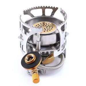 Réchaud de camping portable à allumage piézoélectrique, stable, résistant au vent, pour la cuisson en plein air, la randonnée - Product Image 4