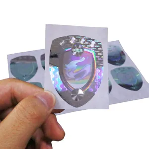 Custom printing design tamper proof seal sticker holographic security hologram void sticker roll warranty void sticker label