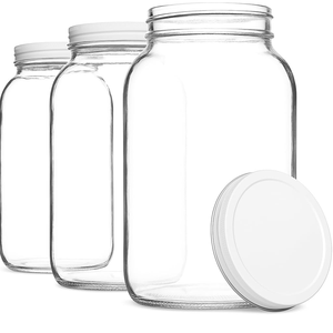 Tarros de plástico PET redondos de pared gruesa con tapa de rosca de doble capa para almacenamiento de alimentos, dulces y té, 0.7L, 0.9L, 1.4L - Product Image 3