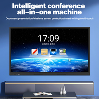 Écran plat interactif 65 pouces 4K Windows Android, tableau blanc intelligent tactile IFPD, affichage de conférence