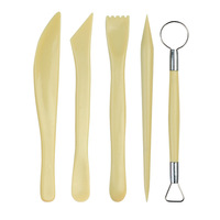 Fournitures d'art de sculpture en argile molle 5 pièces de haute qualité comprenant des outils de poterie de palette de peinture fabricants de gros directs