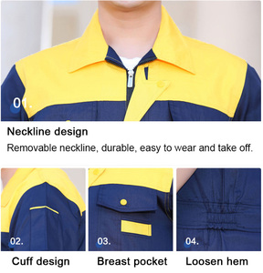 Baju kerja lengan panjang Unisex, pakaian Safety Repairman, baju seragam pabrik, pakaian kerja Unisex - Product Image 2