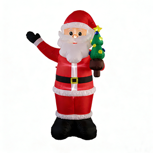 Papá Noel <span class=keywords><strong>de</strong></span> <span class=keywords><strong>Navidad</strong></span> inflable <span class=keywords><strong>de</strong></span> 8 pies, árbol pequeño para decoración <span class=keywords><strong>de</strong></span> patio - Product Image 4