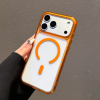 Casing HP Matte Frosted dengan Cincin Magnet N52 Anti Benturan dan Pelindung Kamera Terangkat untuk iPhone 17 18 18P 18PM