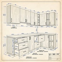 Armoires de cuisine modernes sur mesure en bois laqué blanc avec évier inclus, structure multi-tiroirs, unité modulaire