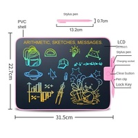 AiJH 16 pouces électronique numérique planche à dessin effaçable extra large portable dessin LCD tablette d'écriture pour les enfants