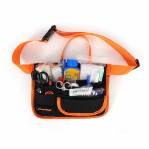 Negro Naranja Contraste 900D Poliéster Undurchlässige Crema llera Cierre Rinonera Enfermera - Product Image 3