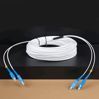 Kabel Patch Cord Fiber Optik FTTH 2 Core GJXFH 2.0mm Konektor SC Low Loss Indoor LSZH