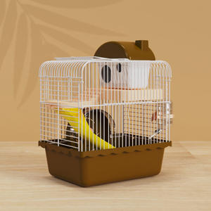 Jaula de hámster de oso dorado directo de fábrica, nido completo, jaula doble, castillo pequeño con caja portátil, Material plástico, patrón sólido - Product Image 6