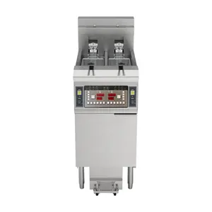CE ISO High quality electric double tanks stainless steel open fryer electric deep fryer, fryer potato price for sale