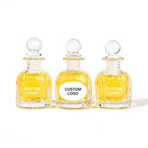 50ml 100ml Princesse Tête <span class=keywords><strong>Demi</strong></span> Ronde Aromathérapie Bouteilles Diffuseur Bouteilles En Verre avec Roseau <span class=keywords><strong>et</strong></span> Couvercles - Product Image 1