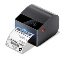 Imprimante d'étiquettes d'expédition USB A64M avec bac à papier intégré, thermique 4x6, pour les petites entreprises et les colis d'expédition