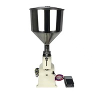 Machine de remplissage pneumatique A02 en acier inoxydable pour pâtes, distributeur volumétrique de liquides, remplisseuse manuelle à pression, machine d'emballage et de mise en bouteille