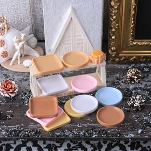 Set Miniatura di Vassoi da Tè per Casa delle Bambole, Dipinti a Mano, Stile Cartone Animato Kawaii, Giocattoli da <span class=keywords><strong>Cucina</strong></span> per Bambini, Ornamento Natalizio - Product Image 2