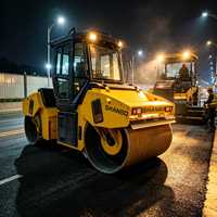 Rouleau compresseur robuste de 8 tonnes à double tambour, moteur haute performance de 75 kW, pour projets de maintenance routière