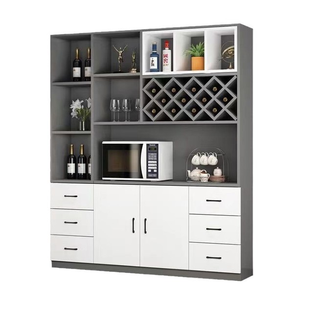 Storage Luxury Home Living Room Bar Furniture Display Case With Wine Rack Melamine Wood Wine Cabinet Modern Living Room Cabinet