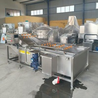 Volledig automatische fruit- en groentewasmachine met continu transportband voor sla, aardappelen en andere groenten