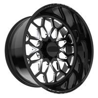 SL 26X10 28X16 20X14 22X12 Velg Truk Tempa Super Single Custom Poles Berkilau dengan 6X139.7 8X165.1 untuk Silverado 1500 RAM 2500