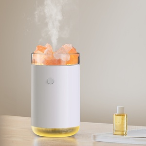 Diffuseur d'huiles essentielles en sel de cristal de l'Himalaya, diffuseur d'aromathérapie, humidificateur, LED rechargeable, ultrasonique, humidificateur d'air LED - Product Image 3