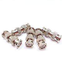 Connecteur BNC Q9, adaptateur droit BNC mâle vers BNC mâle, RF pour vidéo, CCTV, sécurité, laiton nickelé, cuivre