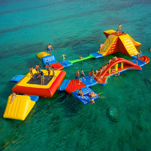 Fabricant d'obstacles gonflables flottants pour piscine bon marché au-dessus de l'eau Parc aquatique gonflable flottant pour enfants et adultes - Product Image 1