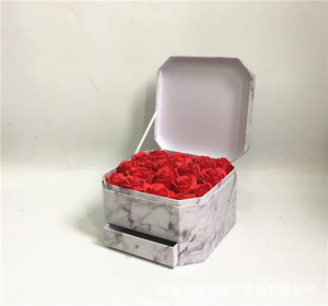Scatola Regalo a Forma di Stella con <span class=keywords><strong>Anice</strong></span> Stellato, Confezione Floreale con Manico - Product Image 6