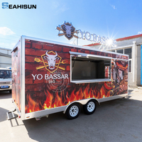 Remorque Mobile Glace DOT de 17 Pieds, Camion Restaurant, Remorque Piazza, Chariot Hot-dog Piazza, Remorque Alimentaire, Food Truck avec Cuisine Complète
