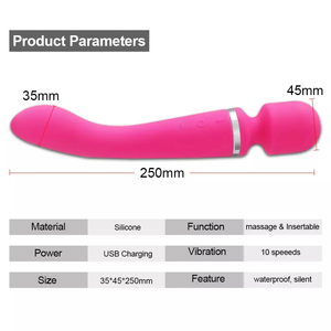 2 Motoren <span class=keywords><strong>Vibrator</strong></span> 360 ° Rotation 2 in 1 Sexspielzeug für Frauen Zauberstab Paar G-Punkt Klitoris Stimulator Waren Sexspielzeug für Frauen - Product Image 5