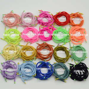 3mm mini thắt nút trẻ em đàn hồi tóc ban nhạc với đầy màu sắc hạt nhựa kết thúc Nylon quan hệ tóc cho cô gái độ đàn hồi ponytail chủ sở hữu - Product Image 2