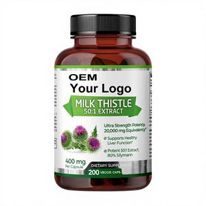 Suplemento Natural de Marca Privada OEM, Apto para Mujeres, Extracto de Cardo Mariano de 500 mg, Protección Hepática, Cápsulas de Silimarina, 90 Unidades - Product Image 3