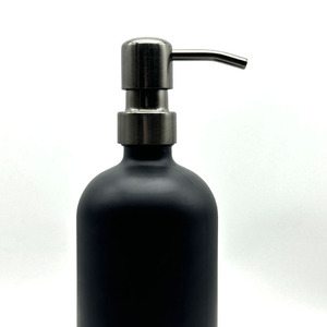 <span class=keywords><strong>Dispensador</strong></span> <span class=keywords><strong>de</strong></span> botellas <span class=keywords><strong>de</strong></span> vidrio negro grueso con bomba <span class=keywords><strong>de</strong></span> jabón para el cuidado <span class=keywords><strong>de</strong></span> la piel líquida <span class=keywords><strong>de</strong></span> Mano Dorada rosa - Product Image 4