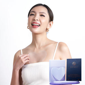 Coussinet de cou en silicone lissant Transparent patchs faciaux anti-rides coussinet de poitrine en silicone coussinet pour les yeux pour les soins de la peau réutilisable - Product Image 3