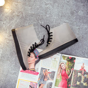 Femmes tube court adulte été à la mode Transparent antidérapant chaussures imperméables chaussures en caoutchouc <span class=keywords><strong>bottes</strong></span> imperméables <span class=keywords><strong>bottes</strong></span> <span class=keywords><strong>de</strong></span> <span class=keywords><strong>pluie</strong></span> - Product Image 3