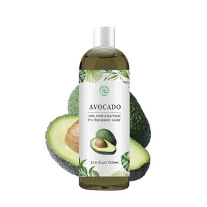 HL- Extra virgin avocado oils Supplier,500ML Cold Pressed Carrier oil,Bulk Organic Avocado Seed oil Unrefined For Cosmetics