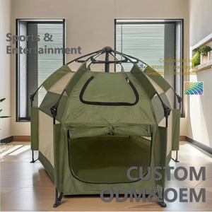 Rüzgar Vadisi Hızlı Kurulum Evcil Hayvan Evi Egzersiz Çadırı Katlanabilir Nefes Alabilen Oxford Kumaş Düğme Kapatmalı <span class=keywords><strong>2</strong></span> Köpek İçin Her Mevsim Yaşam Kullanımı - Product Image 2