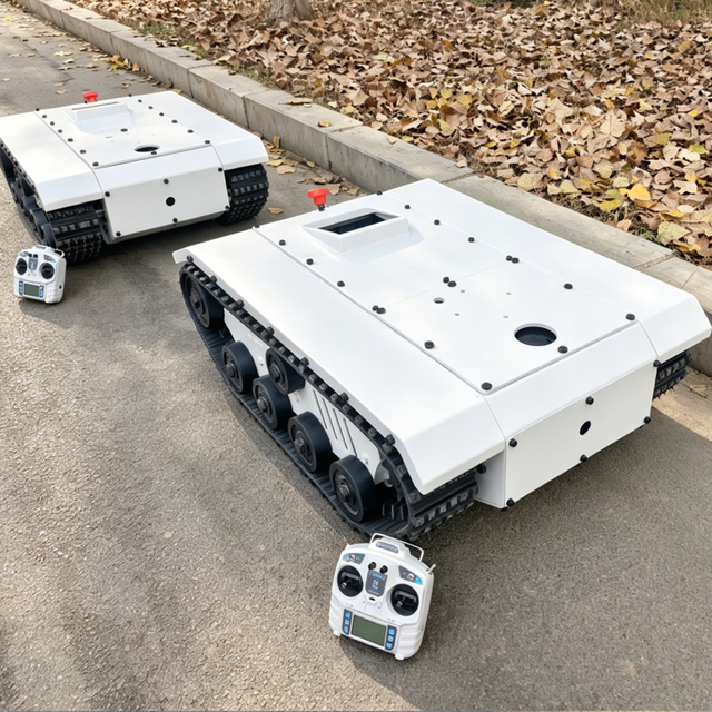CE Certified Custom Remote Controlled Tracked Robot Base All Terrain 360° Rotation Modular Design Heavy Duty Factory Direct