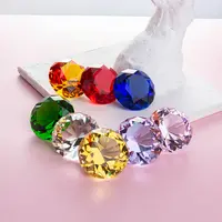 輝く新しいクリスタルダイヤモンドの形文鎮メガネ装飾クリエイティブな結婚式の小道具ウィンドウディスプレイネイルアート