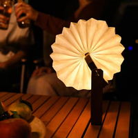 Lampe de livre en ABS noir rotatif personnalisable, cadeau d'entreprise parfait