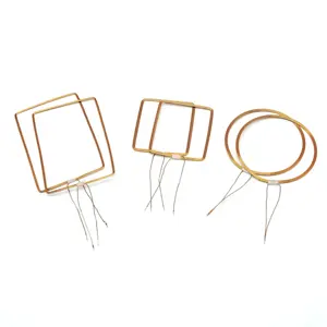 Round Coil NFC Antenne Outer Size OD 46mm Rfid Copper Coil Antena 13.56 Mhz Near Field Internal Nfc 13.56mhz Antenna