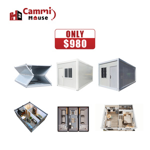 Cammi nhà có thể gập lại 20ft <span class=keywords><strong>container</strong></span> nhà prefab Ngôi nhà nhỏ mô-đun nhà tiền chế nhà Tị nạn trại Z gấp <span class=keywords><strong>container</strong></span> văn phòng - Product Image 1